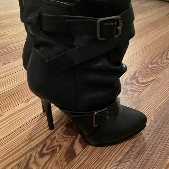 Aldo black buckler Moto boots - size 37 - Picture 3 of 5